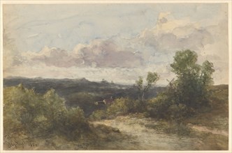 Landscape near Dongen, 1854. Creator: Johannes Gysbert Vogel.