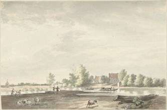 Ferry house on the Lek near Schoonhoven, 1761-1828. Creator: Joseph Schmetterling.