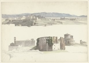 Santa Sabina on the Aventine Hill and Sant’Agnese fuori le Mura and Santa Costanza in Rome, c.1809-c Creator: Josephus Augustus Knip.