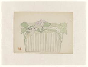 Design for a hair comb, c.1898-c.1905. Creator: Jules Chadel.