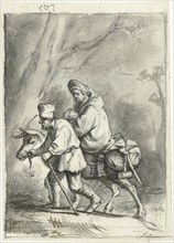 The flight to Egypt, c.1659-1660. Creator: Moses ter Borch.