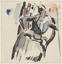 Sitting woman, 1915. Creator: Rik Wouters.