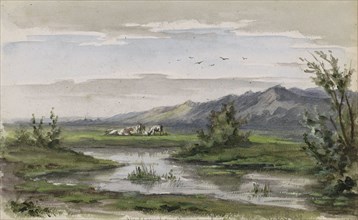 Wielersche Meer in Gelderland, 1874-1875. Creator: Willem Cornelis Rip.