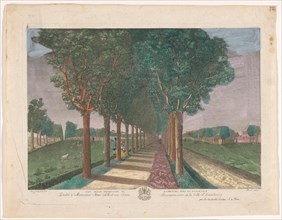 View of a avenue in the vicinity of the Dammtor in Hamburg, 1783. Creator: Anon.