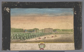 View of the Château de Villette in the vicinity of the city of Paris, 1700-1799. Creator: Anon.