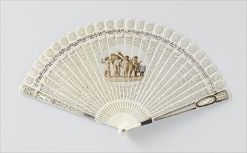 Brisé fan with the wedding of Cupid and Psyche, c.1777-c.1800. Creator: Anon.
