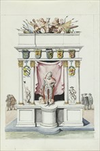 Triumphal gate of Prince Maurits, 1710-1720.  Creator: Anon.