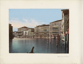 Bend in the Canal Grande in Venice, 1850-1876. Creator: Anon.