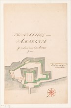 Plan of Fort Victoria, Ambon, 1718.  Creator: Anon.