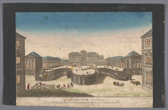 View of the Palais Schwarzenberg in the vicinity of the city of Vienna, 1700-1799. Creator: Anon.