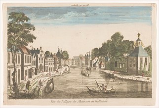 View of the village of Maarssen with the river Vecht, 1700-1799. Creator: Anon.