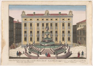 View of the Palazzo Senatorio in Palermo, 1700-1799. Creator: Unknown.