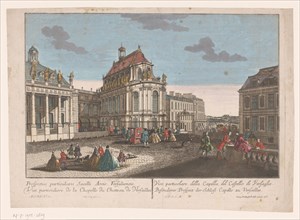 View of the Chapel of Palace Versailles, 1755-1779. Creator: Johann Friedrich Leizelt.