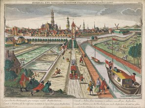 View of the Amsterdam Canal in Haarlem, 1742-1801. Creator: Johann Jakob Stelzer.