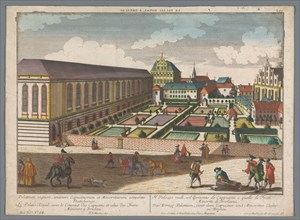 View of the Royal Palace and the monastery of the Friars Minor Capuchins in Wroclaw, 1742-1801. Creator: Anon.