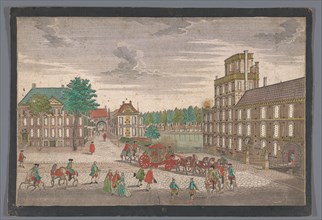 View of the Buitenhof in The Hague, 1742-1801. Creator: Johann Friedrich Leizelt.