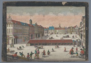 View of the Salt Market in Wroclaw seen from the south side, 1742-1801. Creator: Anon.