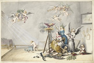 The Victory of Painting over Death, 1660. Creator: Gesina ter Borch.
