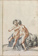 Hercules and Deïanira, 1696. Creator: Hendrick van Beaumont.