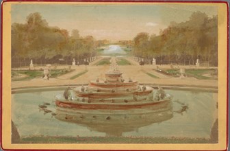 Parc de Versailles, Bassin de Latône, c.1880-c.1890. Creator: Henri-Charles Guerard.