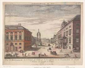 View of the Hohe Markt in Vienna, 1755-1779. Creator: Johann Sigrist.