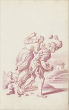 Deucalion and Pyrrha, c.1701. Creator: Jacob Toorenvliet.