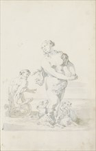 Triton and Venus, c.1701. Creator: Jacob Toorenvliet.