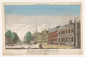 View of Lange Voorhout in The Hague, 1735-1805. Creator: Unknown.