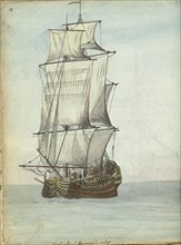 West Indiaman, 1779-1787. Creator: Jan Brandes.