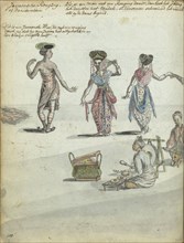 Javanese Ronggeng dancers, 1779-1785. Creator: Jan Brandes.