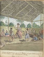 Javanese Pantomime called 'Toping', 1779-1785. Creator: Jan Brandes.