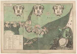 Accurate Map of the state and the course of Rio de Berbice..., 1742. Creators: Jan Daniel Knapp, Hendrik de Leth.