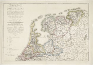 Nouvelle Carte des Sept Departemens de la Hollande/ New map of the seven Dutch...(1811-1812).  Creator: Jan Gerritsz. Visser.