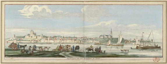 View of Nijmegen from the north, 1738. Creator: Jan de Ruyter.