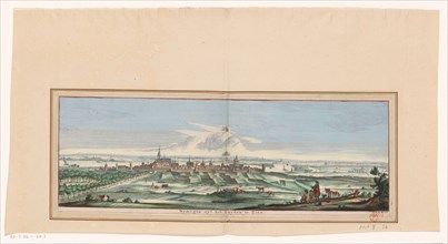 View of Nijmegen from the South, 1738. Creator: Jan de Ruyter.