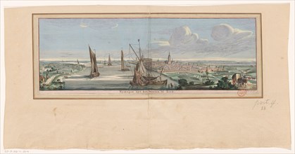 View of Nijmegen from the West, 1738. Creator: Jan de Ruyter.