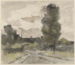 Landscape with road, 1864-1936. Creator: Johannes Cornelis van Essen.