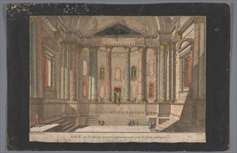 View of interior of a Roman structure, 1745-1775. Creator: Anon.