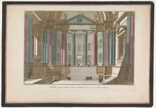 View of interior of a Roman structure, 1745-1775. Creator: Anon.