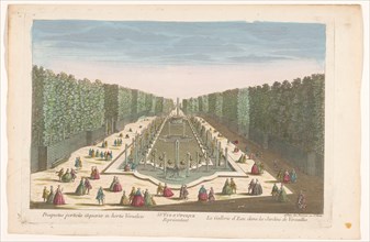 View of the Galerie d'Eau in the garden of Versailles, 1745-1775. Creator: Anon.