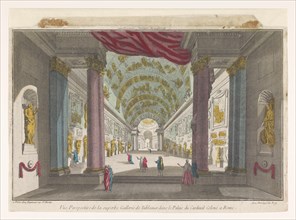 View of Palazzo Colonna gallery in Rome, 1745-1775. Creator: Anon.