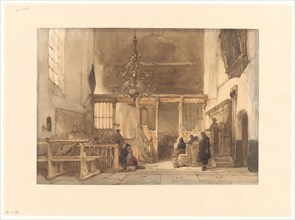 Interior of a church in Utrecht, 1827-1891. Creator: Johannes Bosboom.