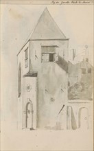 Cityscape at the Grote Kerk in Hoorn, c.1783-c.1797. Creator: Johannes Huibert Prins.