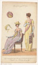Opera & Evening Full Dresses, "La Belle Assemblee", August 1 1806. Creator: Anon.