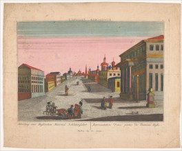 View of a street in Russia, 1780-c.1830. Creator: Anon.