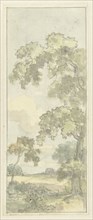 Design for wall painting with Holland landscape, c.1752-c.1819. Creator: Juriaan Andriessen.