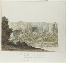 Part of Latomia caves at Syracuse, 1778. Creator: Louis Ducros.