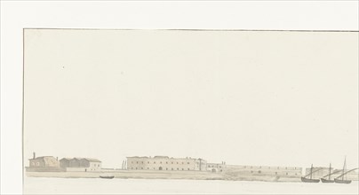 View of the port of Trani, 1778. Creator: Louis Ducros.