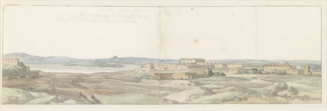 View of unfinished Citta Nuova at Ras il-Qala bay on Gozo, 1778. Creator: Louis Ducros.