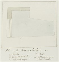 Plan of the Fountain of Arethusa on Orhtygia Island, Syracuse, 1778. Creator: Louis Ducros.